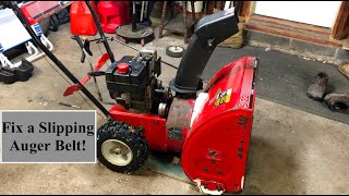 Snowblower Auger Belt Falling Off? Check This Out.