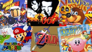 Top 200 best N64 games in chronological order 1996 -2002