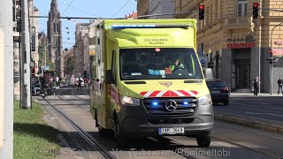 [Horn only] Prague EMS ambulance 184 responding - using only the siren horn [CZ | 8.10.2021]