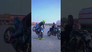 z800 back wheel xgirl friendStoppie fail watch till end following  for more😭😎❤️