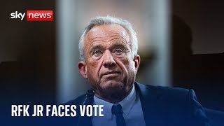 RFK Jr vote live - will Trump's pick be approved?