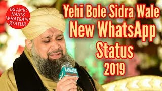 Yahi Bole Sidra Wale New Islamic Naats WhatwsApp Status 2019, Owais Raza Qadri