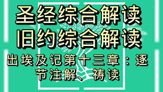 圣经综合解读#出埃及记第13章:逐节注解、祷读#聖經綜合解讀#出埃及記第13章:逐節注解、禱讀