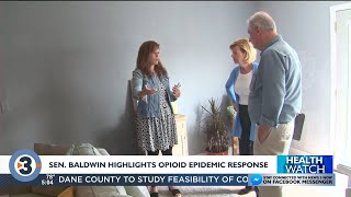 Sen. Baldwin visits Portage addiction recovery center to discuss opioid epidemic