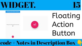 How to Implement Floating Action button on Flutter | Flutter Tutorial | Flutter Widget |2021