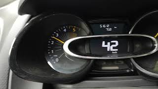 Renault Clio IV dci 75 0-100 km/h acceleration