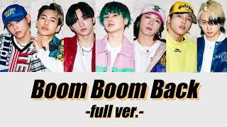 【歌詞/パート割り】BE:FIRST | Boom Boom Back (Lyrics/Parts)