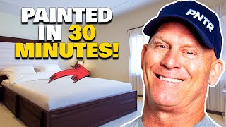 Painting A Bedroom In 30 Minutes. How To Paint A Room Fast.