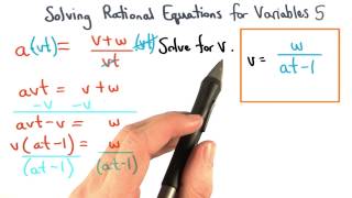 Solving Formulas Practice 5 - Visualizing Algebra
