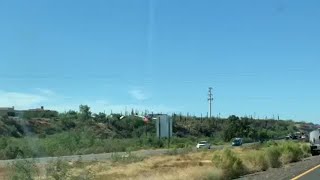 AWESOME! Plane drops retardant on Wander Fire burning along I-17 near Anthem