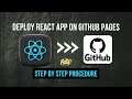 How to Deploy React App on Github Pages | All Steps Explained