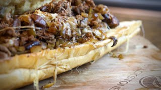 How To Make An Easy Homemade Cheesesteak Sandwich  (Blackstone Griddle)