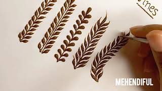 How to : Basic Henna vines or Leaves|Mehendiful