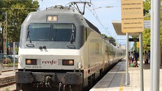 Trains at Salou Mediterranean Corridor (Talgo Euromed Rodalies de Catalunya) 1/9/17