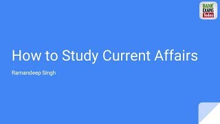 How to Study Current Affairs for Bank Exams