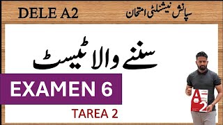 DELE A2 URDU EXAMEN 6 AUDITIVA 2