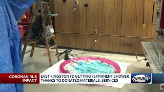 East Kingston FD getting permanent shower thanks to donated materials, services