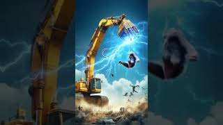 P4 The Excavator Attacks #wildlife #monkey #ai #animals