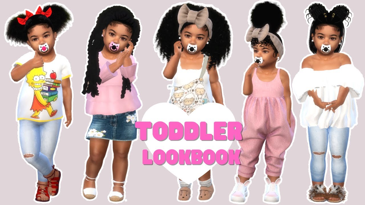 Sims 4 Toddler Summer Lookbook Cc Links Youtube