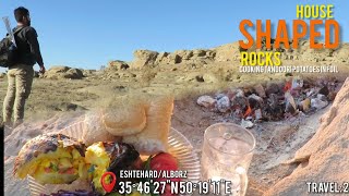 Travel:2_Sand rocks in the desert⛰️🥙🍽️ #desert #cooking #food #mountains #nature