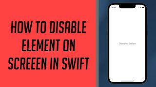 How to disable Element on Screen