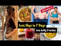 5KGS WEIGHT LOSS CHALLENGE IN 7 Day🔥lose belly & detox your body~ skin glowing drinks + Diet plan