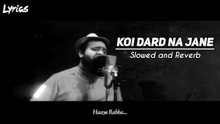 Koi Dard Na Jane Mera - [Slowed and Reverb] | Sahir Ali Bagga | Lyric video