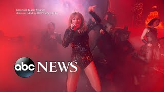 Taylor Swift brought the house down at the AMAs and broke a record