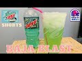 DIY TACO BELL BAJA BLAST | How to make mountain dew Baja Blast at home #shorts