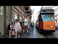 milan city walk 4k uhd ⛅ 🇮🇹 italy