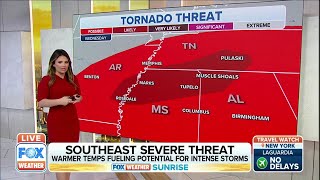 Warmer Temperatures Fuel Potential For Intense Storms In Southeast