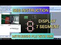 GX Works2 : SEG Instruction (7 Segment Display) Mitsubishi PLC With HMI GT Designer3 Simulation