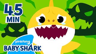 Baby Shark Teeth and Spooky Monster | +Compilation | Baby Shark Sing Along | Baby Shark Official