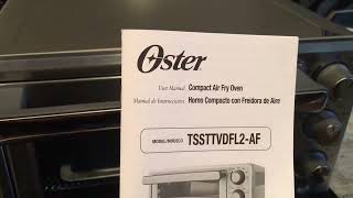 Oster Compact Countertop Oven With Air Fryer, Stainless Steel