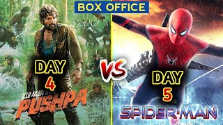 Pushpa vs Spider Man No Way Home Box Office Collection,Pushpa 4th Day Collection,Pushpa Collections