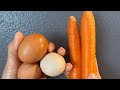 Mixed carrot,onion and eggs, and it tastes delicious! Carrot and Onion recipes