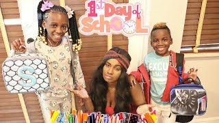 YAYA'S AND DJ'S FIRST DAY OF SCHOOL