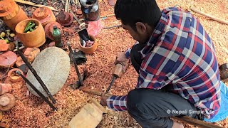 Amazing Craft Woodturning Products || Making traditional Nepali Woodcraft Materials