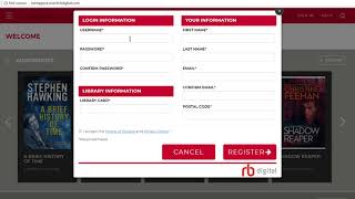 RB Digital Registration Tutorial