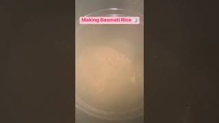 Making Basmati Rice 🍚 #shorts #yummy #foodie #easy #howto #cooking #recipe #rice #dinner #asmr