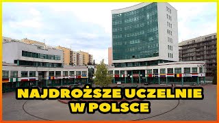 10 NAJDROŻSZYCH UCZELNI W POLSCE