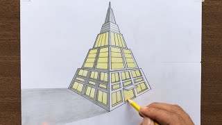 How to Draw a Building in 3-Point Perspective