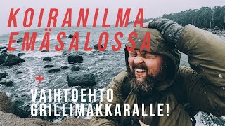 TALVIMYRSKY Emäsalossa | MINIPIZZA: vaihtoehto grillimakkaralle | 4K