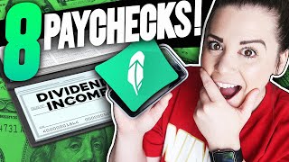 My BIGGEST PAYDAY EVER - 8 Paychecks From Robinhood Dividends (Dividend Stocks)