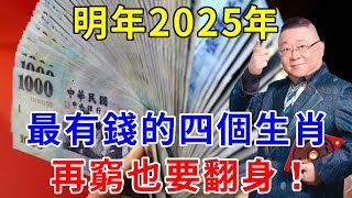 明年2025年最有錢的四個生肖，再窮也要翻身！ 【般若之心】#生肖 #運勢 #財運 #風水