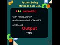 Exploring Python String Methods 'endswith()'  #python  #coding  #interview #pythontutorial