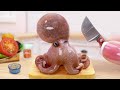 Best Of Seafood 😍 Recipe For Delicious Miniature Korean Spicy Grilled Octopus 🐙 Tiny Cooking