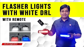 FLASHER LIGHTS | WITH WHITE DRL | WITH REMOTE | MADE IN TAIWAN | AUTOGLAM