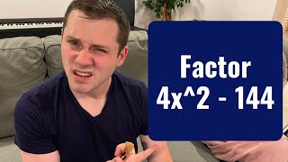 Factor 4x^2 - 144