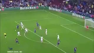 Lionel Messi free kick barcelona vs oliympiacos match highlights